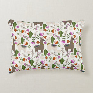 Coussins Décoratifs Motif floral de cactus d'alpaca Amateur d'animaux