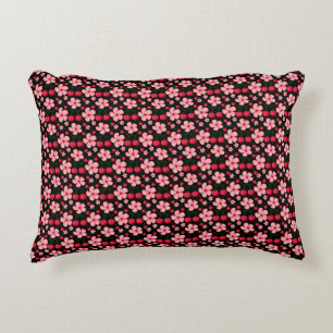 Coussins Décoratifs Motif floral de fleurs de cerisier, fleurs roses