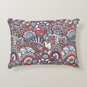 Coussins Décoratifs Motif floral de griffonnage de Paisley