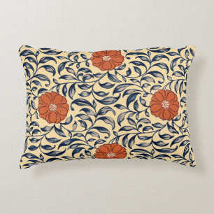 Coussins Décoratifs Motif floral de pivoine chinoise Art nouveau vinta