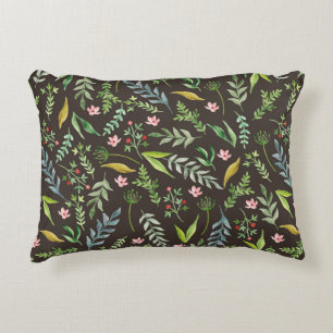 Coussins Décoratifs Motif floral incomparable. Aquarelle dessinée à la