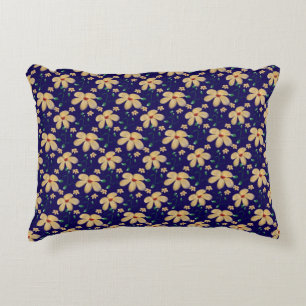 Coussins Décoratifs Motif floral jaune