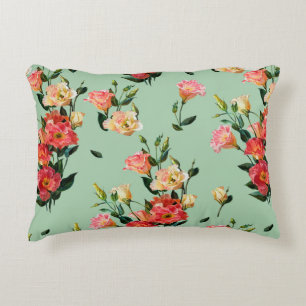 Coussins Décoratifs Motif floral sans couture dans le style victorien.