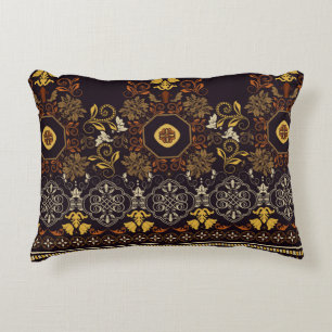 Coussins Décoratifs Motif floral sans soudure. Décor indien vintage