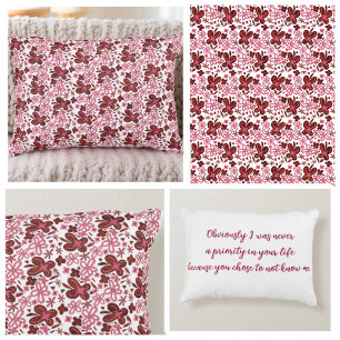 Coussins Décoratifs Motif floral spécial avec texte