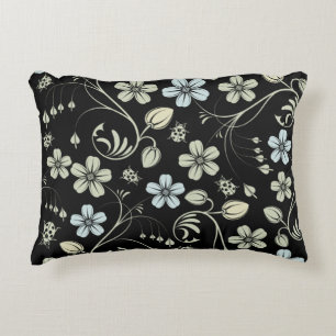 Coussins Décoratifs "Motif floral vintage avec coccinelles sur fond no