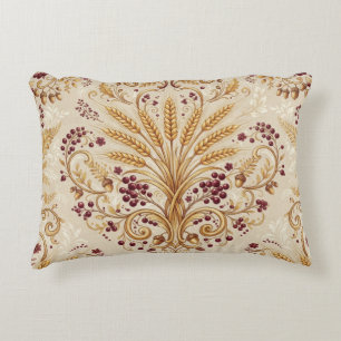 Coussins Décoratifs Motif floral vintage damasquiné or
