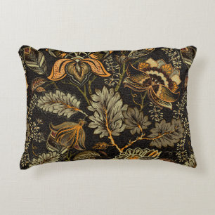 Coussins Décoratifs Motif fluide floral, effet texture. Indien ou