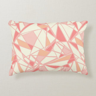 Coussins Décoratifs Motif géométrique abstrait rose beige