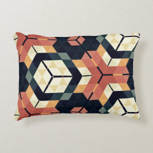 Coussins Décoratifs Motif géométrique Carré Hexagon coloré