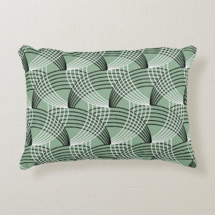Coussins Décoratifs Motif géométrique sans couture avec lignes ondul