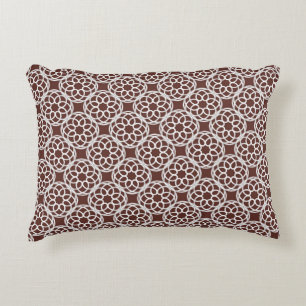 Coussins Décoratifs Motif géométrique sans couture marron châtaigne bl