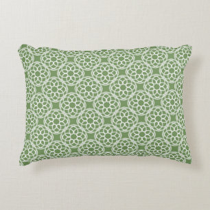 Coussins Décoratifs Motif géométrique sans couture vert sauge blanc