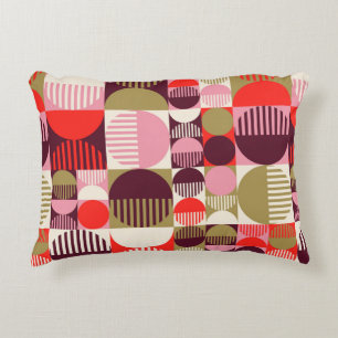 Coussins Décoratifs Motif géométrique vintage moderne abstrait transpa