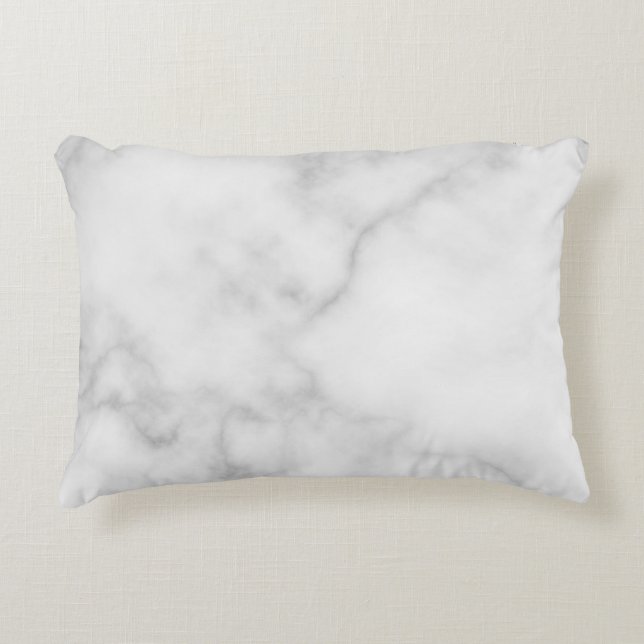 Coussins Décoratifs Motif Marbre blanc élégant (Devant)