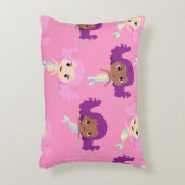 Coussins Décoratifs Motif mauve rose sirène (Devant(Vertical))