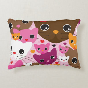 Coussins Décoratifs motif mignon d'arrière - plan de chat de chaton