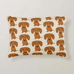 Coussins Décoratifs Motif mignon de teckels