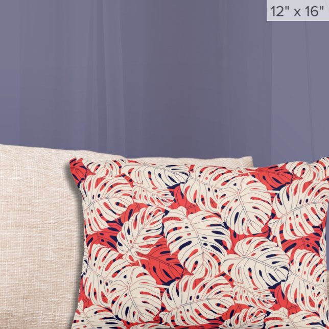 Coussins Décoratifs Motif moderne de Monstera Tropical (Créateur téléchargé)