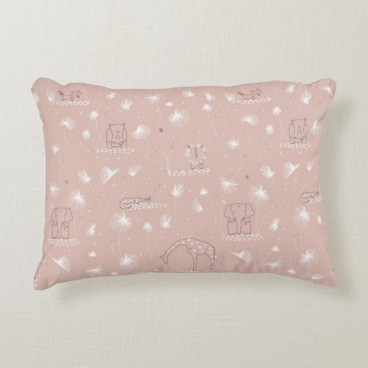 Coussins Décoratifs motif montrant les animaux mignons de jungle de (Devant)