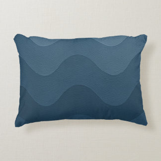 Coussins Décoratifs Motif ondulé bleu inspirant