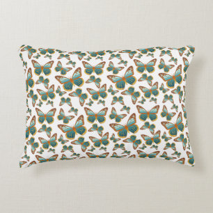 Coussins Décoratifs Motif papillon bleu dégradé