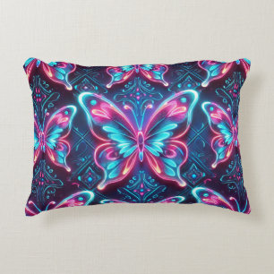 Coussins Décoratifs Motif papillon néon