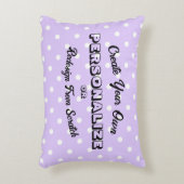 Coussins Décoratifs Motif Pastel Polkadots - Violet  (Devant(Vertical))