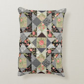 Coussins Décoratifs Motif Patchwork Papillons Fleurs Rose de feuillage (Dos(Vertical))