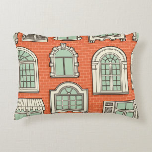 Coussins Décoratifs Motif Pittoresque de fenêtre vintage