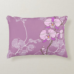 Coussins Décoratifs Motif pourpre d'orchidée