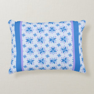 Coussins Décoratifs Motif Quilt Blue Et Lavender Star