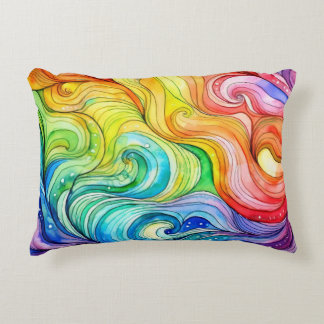 Coussins Décoratifs Motif Rainbow Swirl