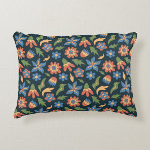 Coussins Décoratifs Motif Rétro Fleurs Groovy