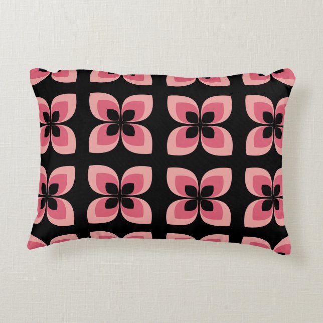 Coussins Décoratifs Motif rose deux tons lumineux (Dos)