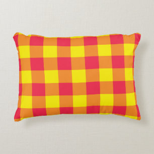 Coussins Décoratifs Motif rouge orange jaune panier