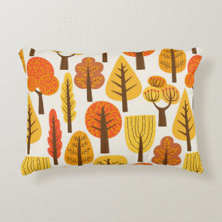 Coussins Décoratifs Motif sans couture avec arbres. Automne