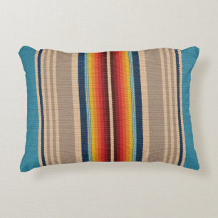 Coussins Décoratifs Motif sans couture avec bande serape colorée