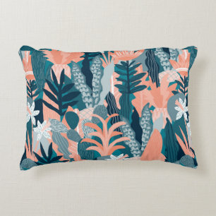 Coussins Décoratifs Motif sans couture avec fleurs d'imaginaire, mur n