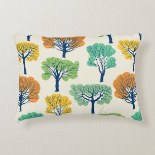 Coussins Décoratifs Motif sans couture avec vieux arbres