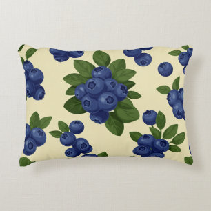 Coussins Décoratifs Motif sans couture de bleuet dense