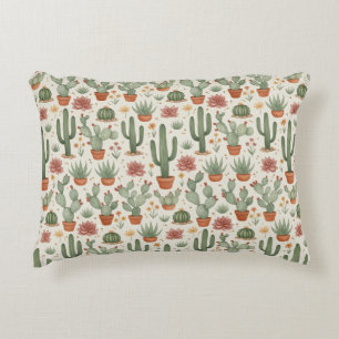 Coussins Décoratifs Motif sans couture de cactus de désert succulent