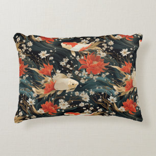 Coussins Décoratifs Motif sans couture de carpes japonaises