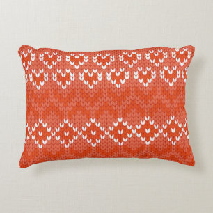 Coussins Décoratifs motif sans couture géométrique tricoté