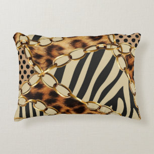 Coussins Décoratifs Motif sans couture Leopard Poster de animal