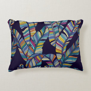 Coussins Décoratifs Motif sans faille de palmiers tropicaux feuilles