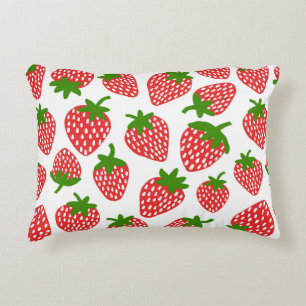 Coussins Décoratifs Motif sans soudure à Strawberrie. illustration vin