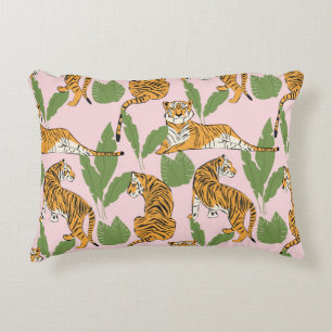 Coussins Décoratifs Motif sans tigre : Style Vintage exotique