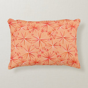Coussins Décoratifs Motif Spoutnik du milieu du siècle, nuances de cor