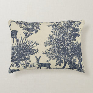 Coussins Décoratifs Motif Toile de Cerf Paysage de Forêt Botanique